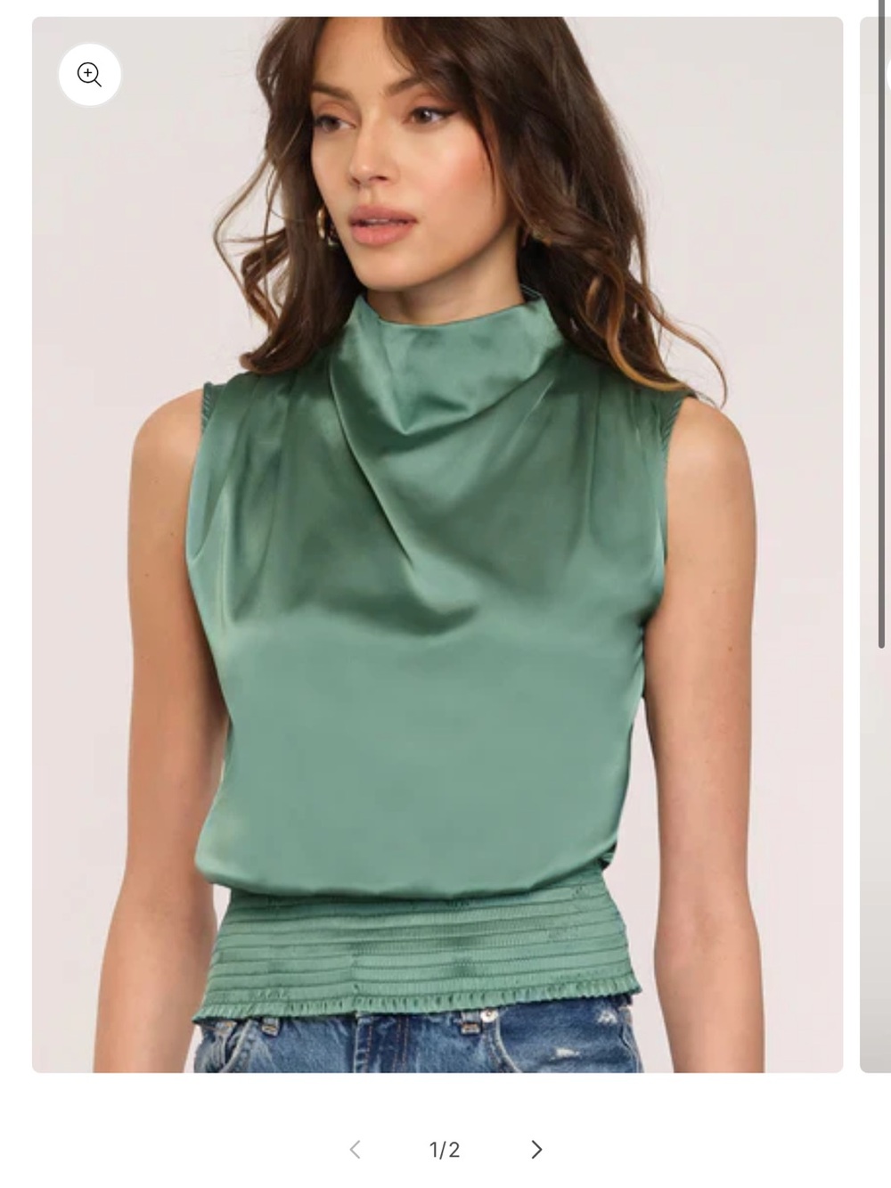 Heartloom Basha Satin Blouse Top